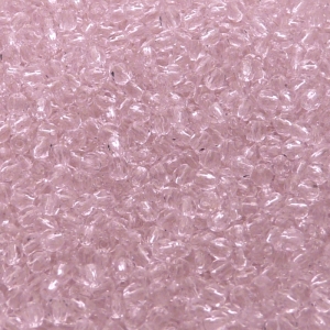 100ks České skleněné broušené ohňovky kulička 3mm růžový rozalín